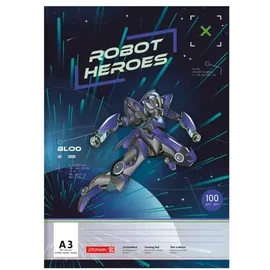 Brunnen Zeichenblock Robot Heroes 20 Blatt 100 g/m2