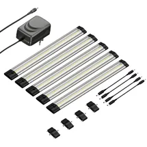 PARLAT LED Unterbau-Leuchte SIRIS flach 30cm je 370lm weiß 5er Set