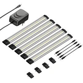 PARLAT LED Unterbau-Leuchte SIRIS flach 30cm je 370lm weiß 5er Set