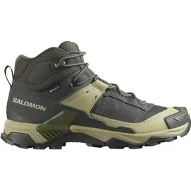 Salomon X Ultra 5 Mid GTX Herren Peat / Gray Green / Blue Nights 44 2/3