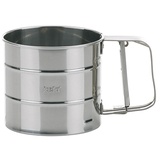 Mehlsieb Frieda Edelstahl silber glänzend 9,5cm 10,0cmØ