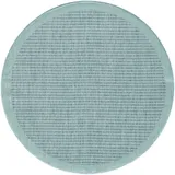 KADIMA DESIGN Teppich, Blau, Textil, Uni, Rund, 200x200 cm, – Böden, Teppiche, Outdoorteppiche