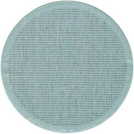 KADIMA DESIGN Teppich, Blau, Textil, Uni, Rund, 200x200 cm, – Böden, Teppiche, Outdoorteppiche