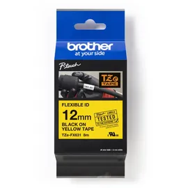 Brother TZ eFX631 12mm schwarz auf gelb