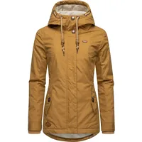Ragwear Damen warme kurze Winterjacke mit Kapuze Monade Intl Camel22 Gr. XL - XL