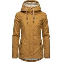 Ragwear Damen warme kurze Winterjacke mit Kapuze Monade Intl Camel22 Gr. XL - XL
