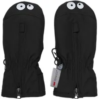 Color Kids Mittens with Zipper 6480 black (1191) 6-12M