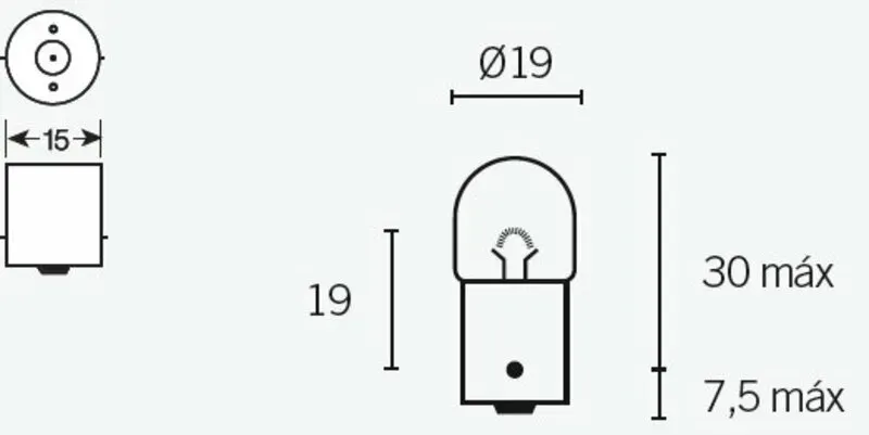 TECNIUM Leuchtmittel R5 12V 5W - x10