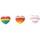 Moses Regenbogen Herz Radierer Set 3 St.