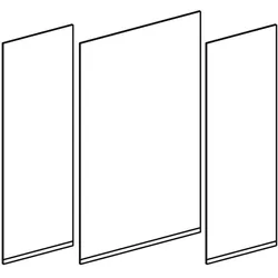 Geberit Option Set Ersatz-Spiegeltüren für Option Plus Spielschrank 120 cm, 595201000, Ersatzteile,