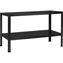 SCHULTE Regalwelt Steckregal Stahl 43x100x35 cm schwarz 2 Fachböden