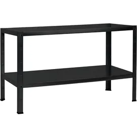 SCHULTE Regalwelt Steckregal Stahl 43x100x35 cm schwarz 2 Fachböden