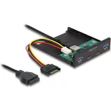 DeLock 64155 3.5 Zoll Einbauwinkel Schwarz