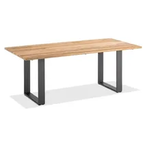 Niehoff Noah Gartentisch 260 x 95 x 76 cm Teak geölt/Grau