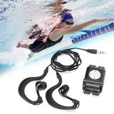 Ejoyous Wasserdichter Hi-Fi MP3 Player mit Kopfhörer für Schwimmen, 4 GB, Schwarz, Wasserdicht, Hi-Fi-Klangqualität unter Wasser