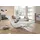 W.Schillig Relaxliege daily dreams Leder 95 x 85 x 169 cm Weiß mit Kissen