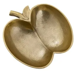 Amagohome Apfel Schale Dekoschale Apple Aluminium : gold