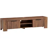 Woodkings massivum Lowboard Osbon 200cm Massivholz TV-Bank (1 St) braun
