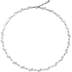 Collier TITANIA "elegance & style", grau (titanfarben), Halsketten, Damen, Titan