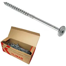 Klimas Tellerkopfschraube 8x400 Tellerkopf hell verz.TX40