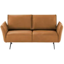 KOINOR Sofa Leder 2-Sitzer Gelb