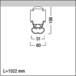 zumtobel LED Lichtbandleuchte TECTON B (42182824)