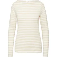 s.Oliver Geringeltes Langarmshirt aus Flammgarn mit U-Boot-Ausschnitt - 42