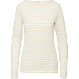s.Oliver Geringeltes Langarmshirt aus Flammgarn mit U-Boot-Ausschnitt - 42