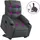 vidaXL Massagesessel mit Aufstehhilfe Kunstleder 93 x 99,5 x 93 cm Grau