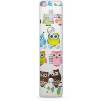 Skins4u Aufkleber Design Schutzfolie Vinyl Skin kompatibel mit Nintendo Wii Remote Controller Eulen