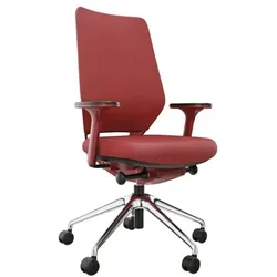 fm Büromöbel Bürostuhl »Asiento« mit Armlehnen Komfort rot