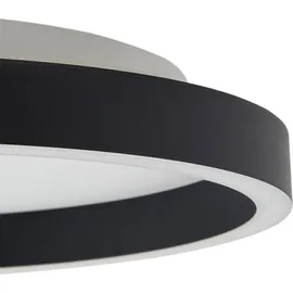LUCANDE Rotundo LED Deckenleuchte Dim. schwarz, Ø Esszimmer, - Schwarz