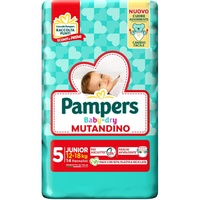 Pampers Baby-Dry 5 11-25 Kg. 16 Stück Windeln Junior Hergestellt IN Italy