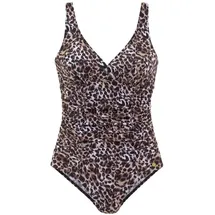 LASCANA Badeanzug Damen Braun/Mehrfarbig 46 Cup C
