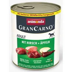 Hunde - Nassfutter ANIMONDA GranCarno Adult Hirsch + Apfel, 800 g