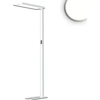 ISOLED LED Office Pro Stehleuchte Up/Down, 80W/20W, silber, UGR