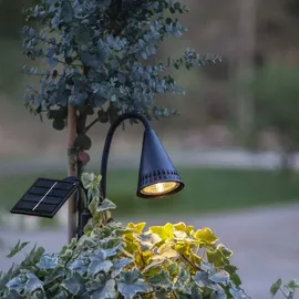 star trading deutschland gmbh Solar Garten Spotlight Kunststoff H 34 cm 1er Set schwarz