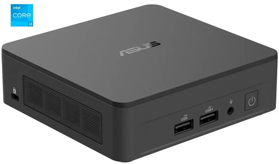 Asus ASUS NUC 13 Pro Slim RNUC13ANKI3048C2I, Mini-PC, PC (Core i3, UHD Graphics, 8 GB RAM) schwarz