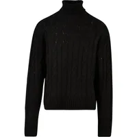 URBAN CLASSICS Boxy Rollkragenpullover - Black - S