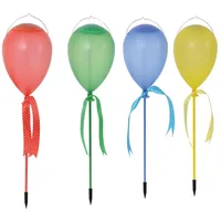 NÄVE Solarleuchte, Ballon, LED, 0,3 Ah, Kunststoff - bunt