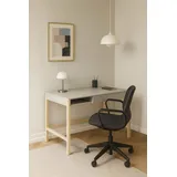 WoodMan Schreibtisch WOODMAN "Northgate", weiß (weiß, eichenfarben, weiß), B:112cm H:76cm T:60cm, Tische, Schreibtisch, im skandinavian Design, Breite 112 cm, FSC-zertifiziert