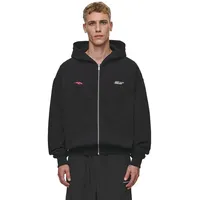 Pegador Kapuzenplüschjacke Clayton Oversized Sweat Jacket, schwarz schwarz L