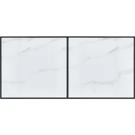 vidaXL Esstisch 160 x 75 x 80 cm schwarz/weiß