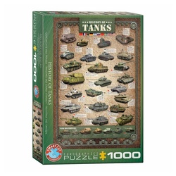 EUROGRAPHICS Puzzle Geschichte der Panzer, 1000 Puzzleteile bunt