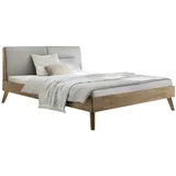 Hasena Massivholzbett Simone 140 x 200 cm Holz Eiche Bianco