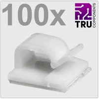 TRU Components T24CA021 Kabelclip selbstklebend TC-12888440 Bündel-Ø-Bereich 1 bis