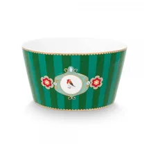 Pip Studio Love Birds Medallion Bowl Stripes grün 15cm