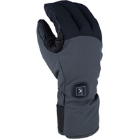 Klim Powerxross HTD Beheizbare Snowmobil Handschuhe, schwarz-grau, Größe XS