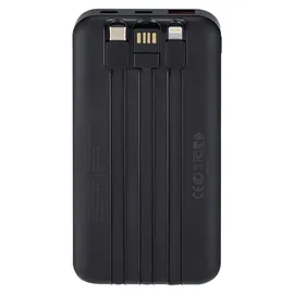 InLine Rivacase VA2211, 10000 mAh, 22.50 W, 37 Wh), Powerbank, Schwarz