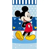 Jerry Fabrics Mickey Mouse Badetuch 70 x 140 cm Blau - Blau